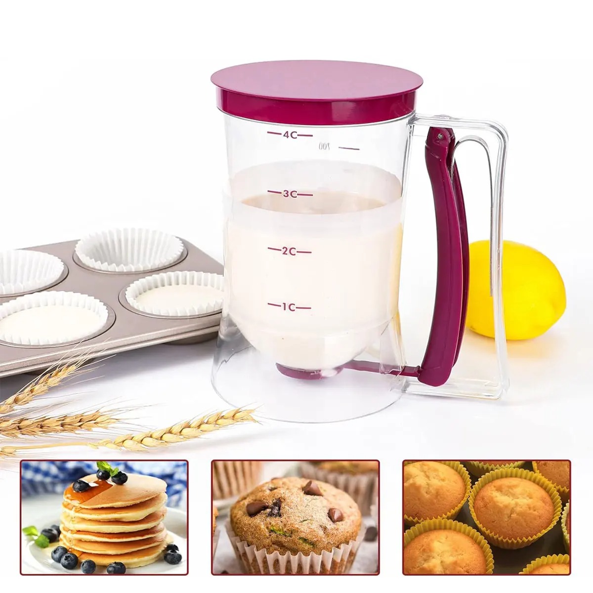 Pancake Batter Dispenser 900ml 3 Pancake Batter Dispenser 900ml - Image 3