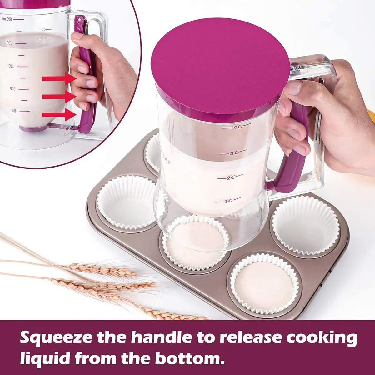 Pancake Batter Dispenser 900ml 5 Pancake Batter Dispenser 900ml