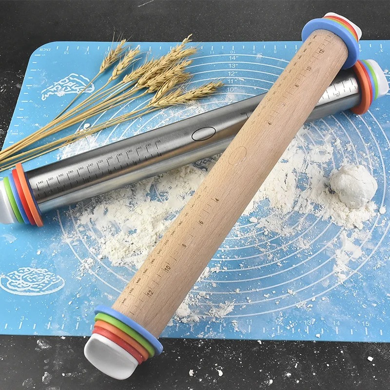 Adjustable Stainless-Steel Rolling Pin 4 Adjustable Stainless-Steel Rolling Pin - Image 4