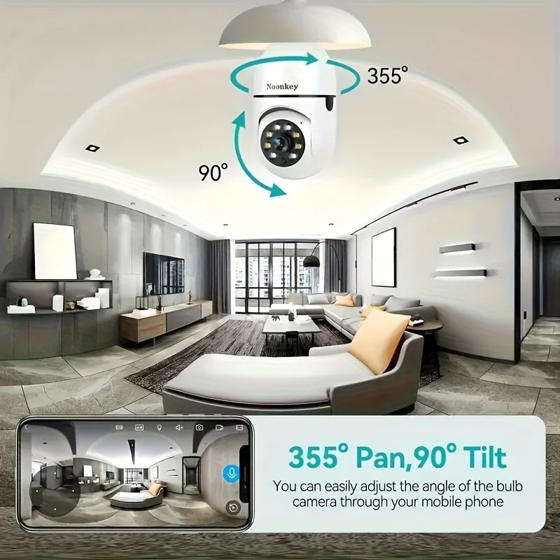 Panoramic Security Bulb Camera 4 Panoramic Security Bulb Camera - Image 4