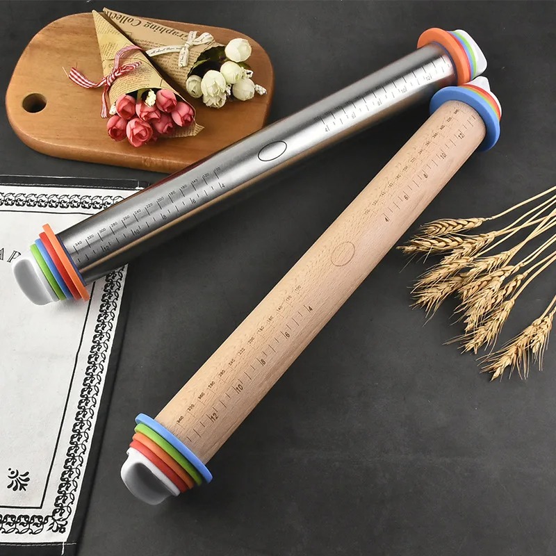 Adjustable Stainless-Steel Rolling Pin 5 Adjustable Stainless-Steel Rolling Pin - Image 5