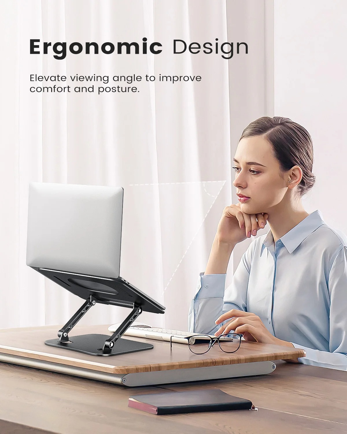 Aluminum Adjustable Laptop Stand 2 Aluminum Adjustable Laptop Stand - Image 2