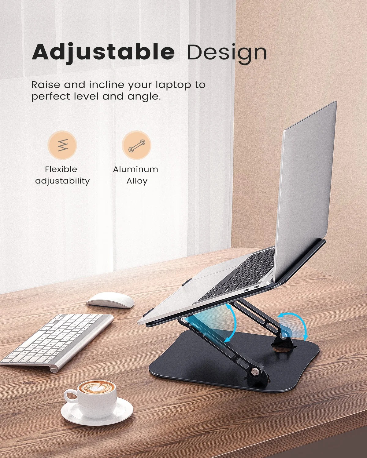 Aluminum Adjustable Laptop Stand 3 Aluminum Adjustable Laptop Stand - Image 3