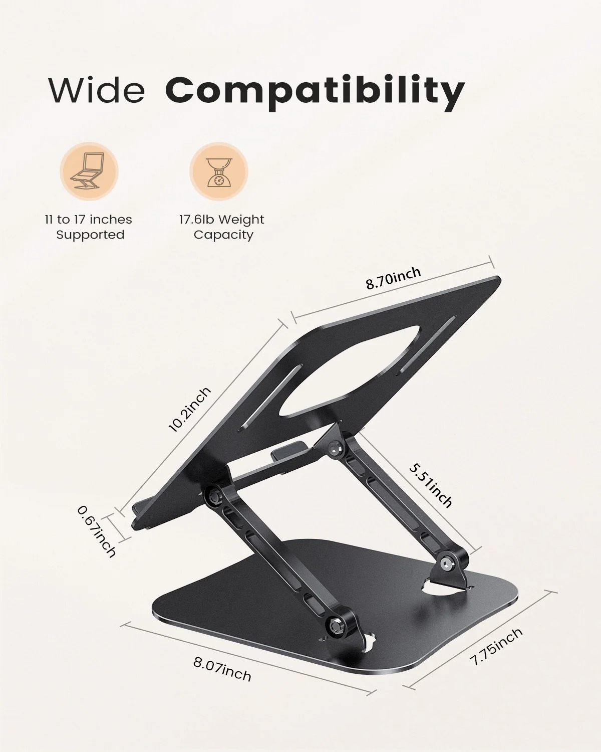Aluminum Adjustable Laptop Stand 5 Aluminum Adjustable Laptop Stand - Image 5