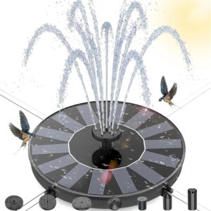 Solar-Powered Floating Water Fountain Pump