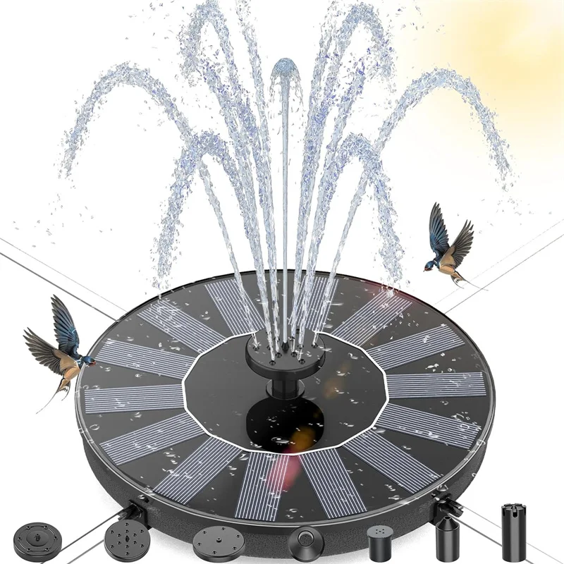 Solar-Powered Floating Water Fountain Pump 1 Solar-Powered Floating Water Fountain Pump