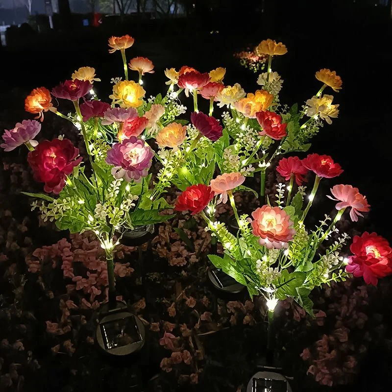 Waterproof Solar Lotus Flower Garden Stake Light 4 Waterproof Solar Lotus Flower Garden Stake Light - Image 4