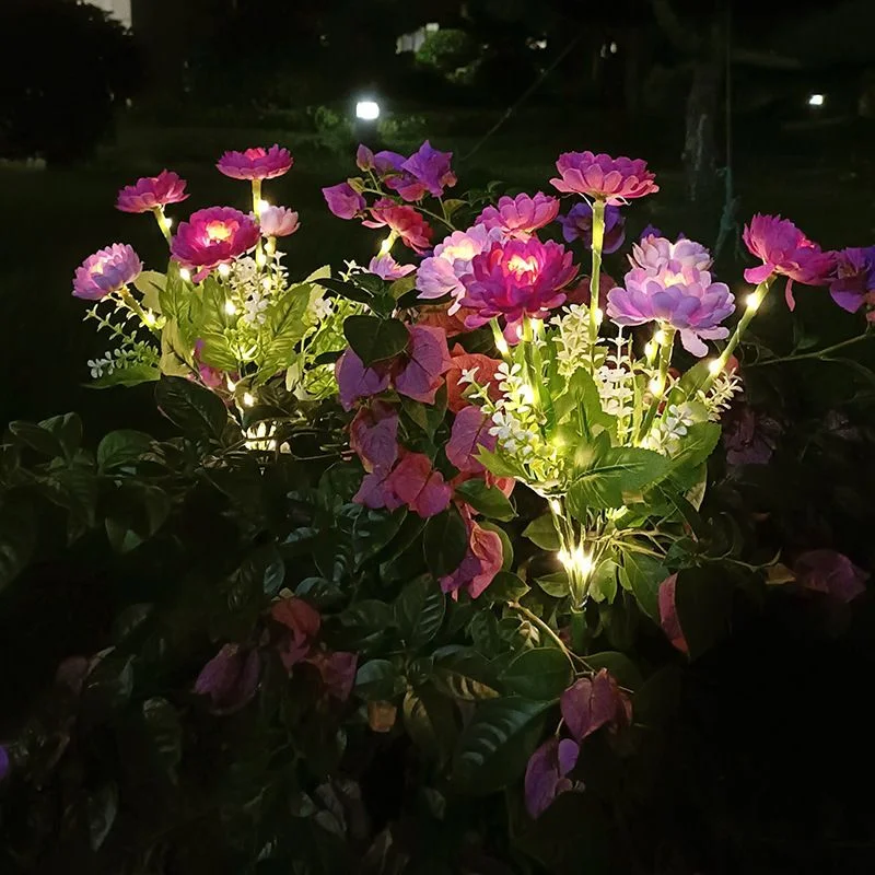 Waterproof Solar Lotus Flower Garden Stake Light 5 Waterproof Solar Lotus Flower Garden Stake Light - Image 5