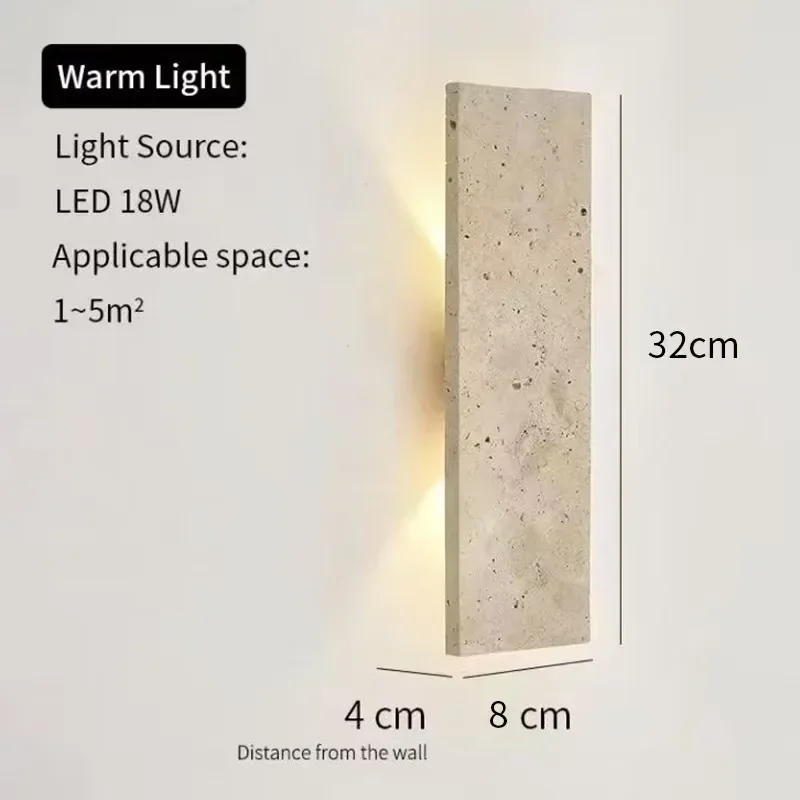 Natural Stone Wall Light 18W LED 4 Natural Stone Wall Light 18W LED - Image 4