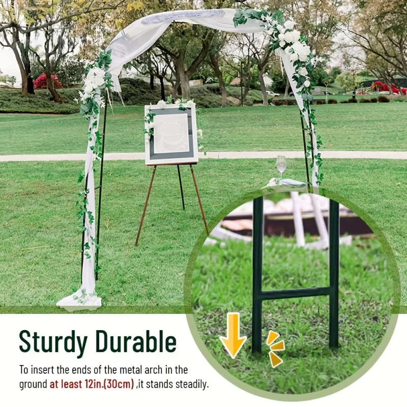 100 Inch Metal Garden Arch 4 100 Inch Metal Garden Arch - Image 4