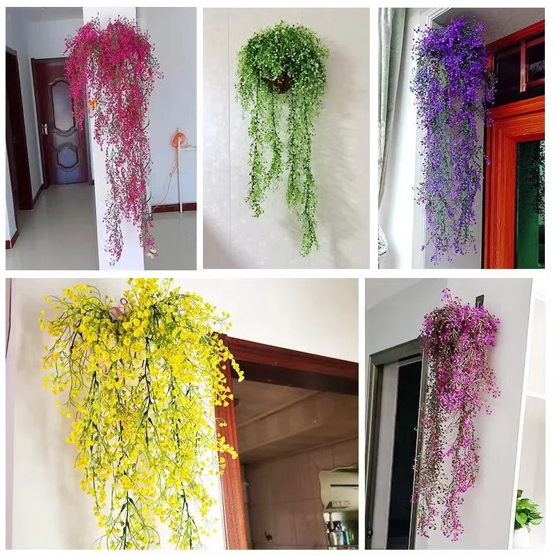 Handmade Wicker Rattan Wall Planter 4 Handmade Wicker Rattan Wall Planter - Image 4