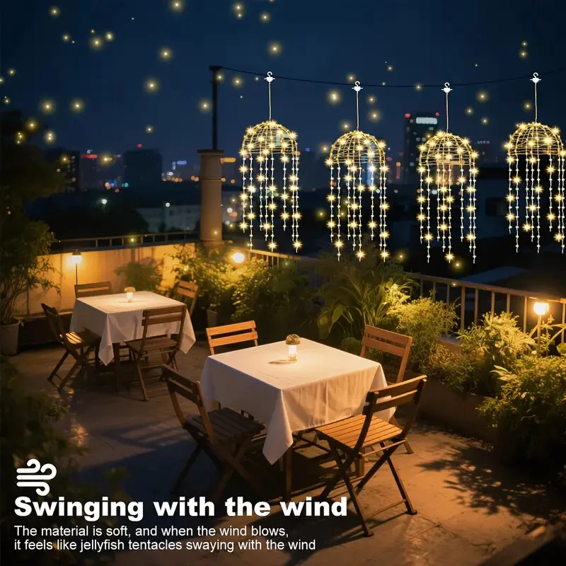 Solar Jellyfish Lights Outdoor 3 Solar Jellyfish Lights Outdoor - Image 3