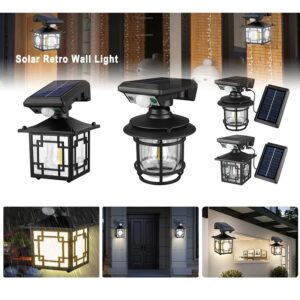 Retro Solar Wall Lamp