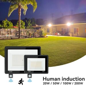 200W LED Floodlight with PIR motion sensor