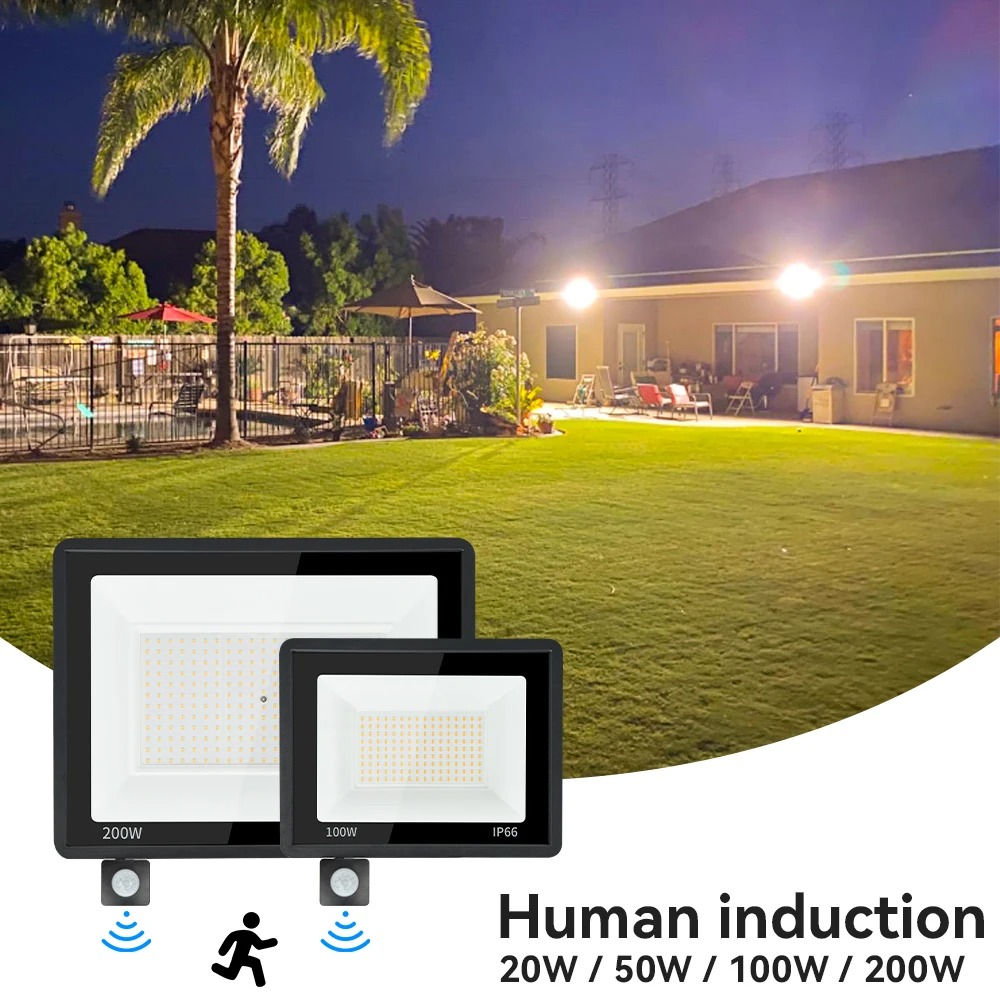 200W LED Floodlight with PIR Motion Sensor 1 200W LED Floodlight with PIR motion sensor
