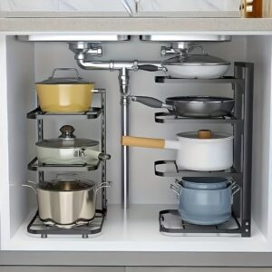 Adjustable Pot Rack Organizer