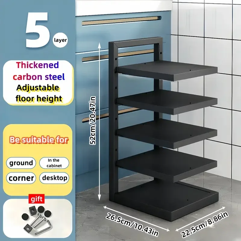Adjustable Pot Rack Organizer 9 Adjustable Pot Rack Organizer - Image 9