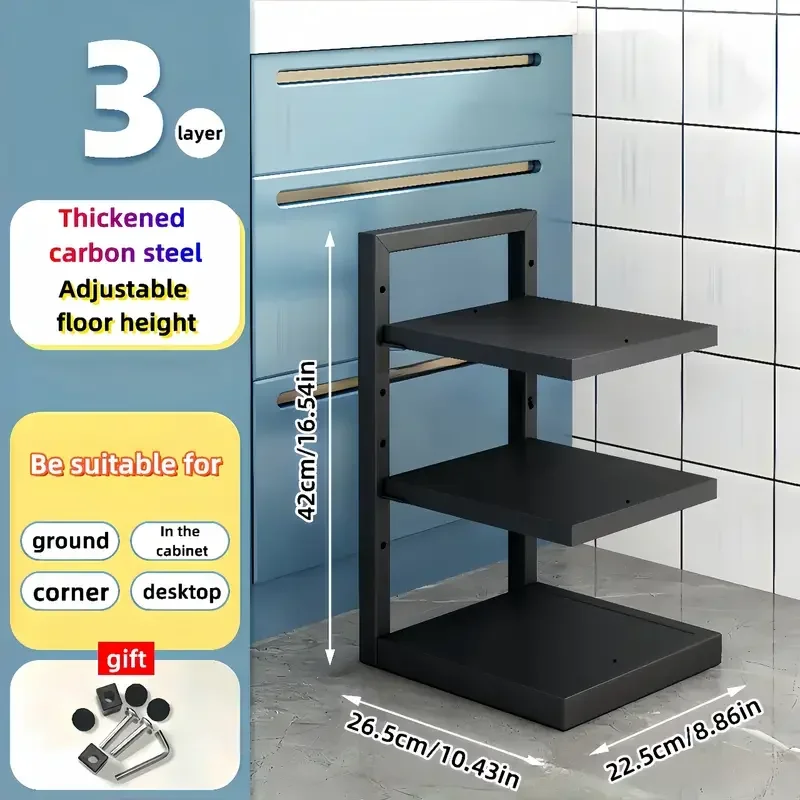 Adjustable Pot Rack Organizer 5 Adjustable Pot Rack Organizer - Image 5