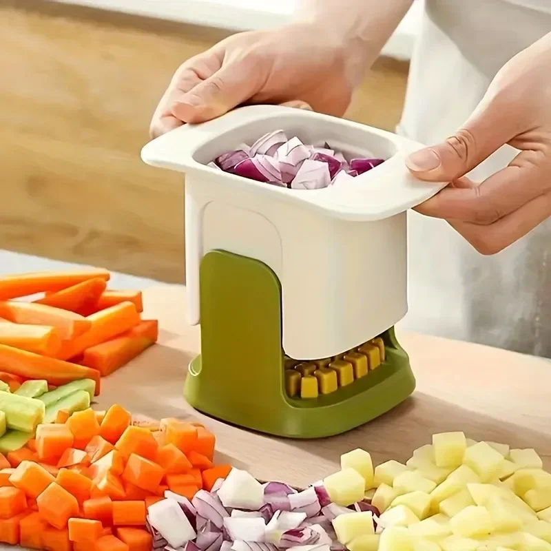 Multifunctional Hand-Press Vegetable Chopper & Dicer 4 Multifunctional Hand-Press Vegetable Chopper & Dicer - Image 4