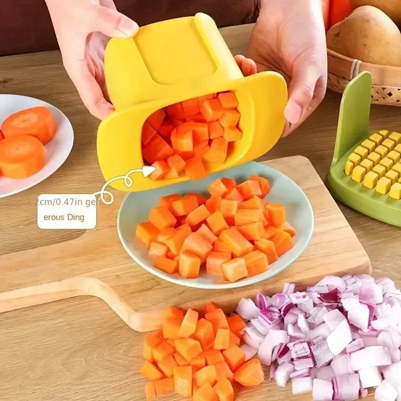 Multifunctional Hand-Press Vegetable Chopper & Dicer 3 Multifunctional Hand-Press Vegetable Chopper & Dicer - Image 3
