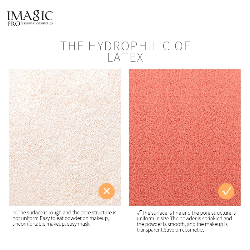 IMAGIC Wet & Dry Makeup Blending Sponge 5 IMAGIC Wet & Dry Makeup Blending Sponge - Image 5