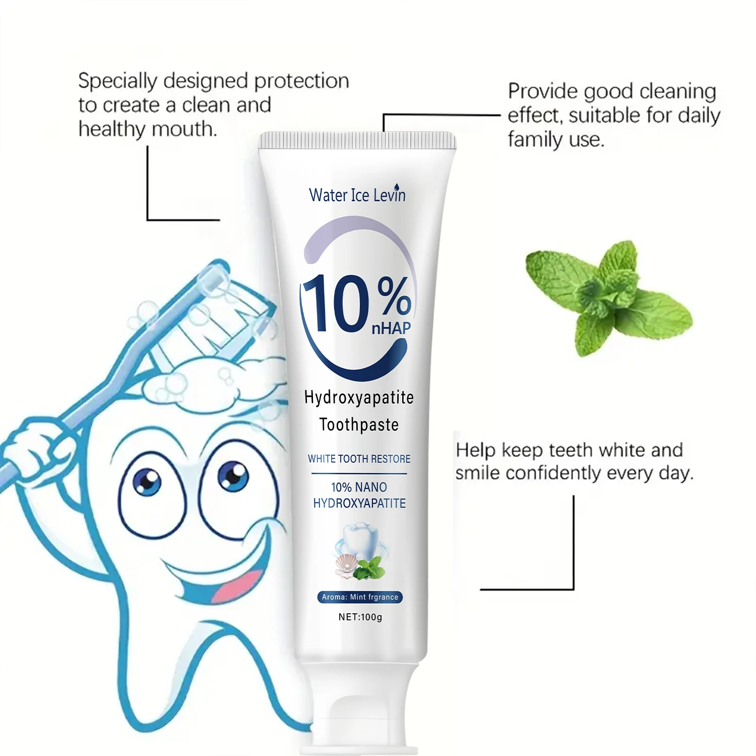 10% Nano Hydroxyapatite Whitening Toothpaste 3 10% Nano Hydroxyapatite Whitening Toothpaste - Image 3