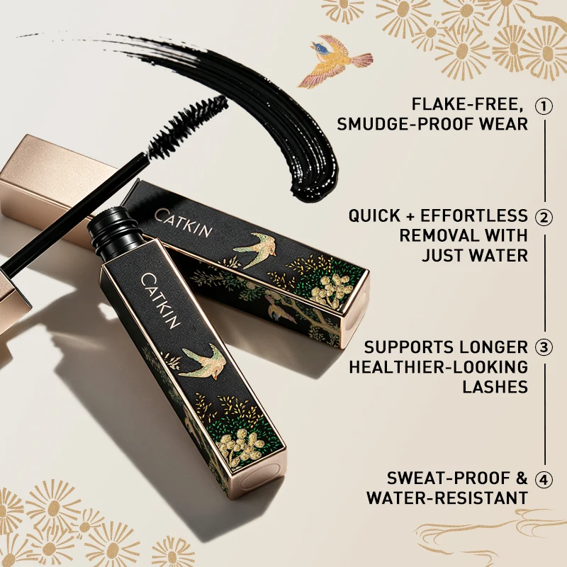 CATKIN Volumizing & Lengthening Black Mascara 6 CATKIN Volumizing & Lengthening Black Mascara - Image 6