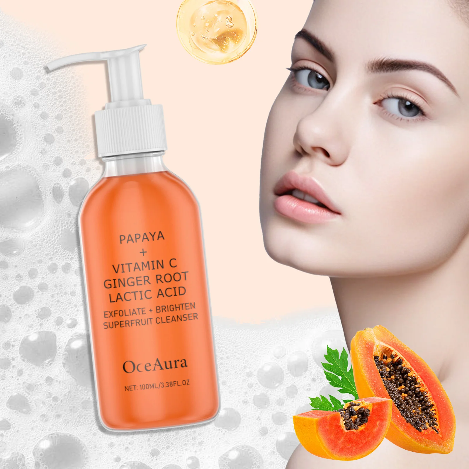Papaya Deep Exfoliating & Brightening Face Wash 2 Papaya Deep Exfoliating & Brightening Face Wash - Image 2