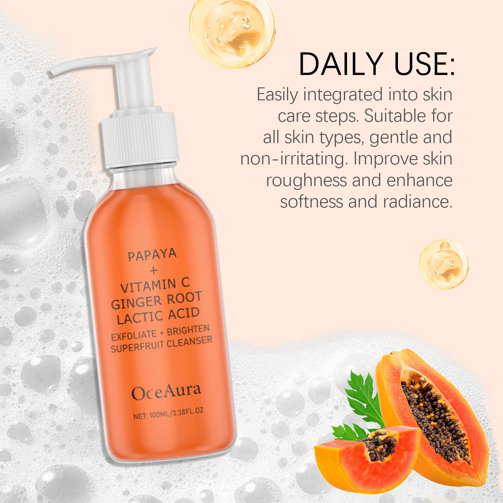 Papaya Deep Exfoliating & Brightening Face Wash 5 Papaya Deep Exfoliating & Brightening Face Wash - Image 5